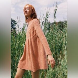 BNWOT FREE PEOPLE JACI SWEATER DRESS 🧡 Size XS